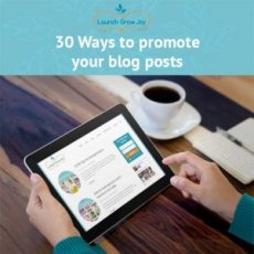 30 ways to promote your blog posts