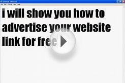 how to advertise your website free