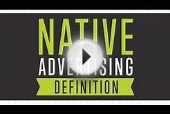 Native Advertising Definition