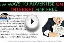 New Ways of Advertising On The Internet For Free Part 1
