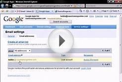 The Google Apps Management Page